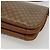 Céline Borsa a Spalla in Tela Macadam CELINE PVC Beige Oro Auth ka545 D'oro - vista 16