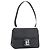 Borsa a spalla Vala Salvatore Ferragamo in pelle verniciata nera argento Auth bs31352