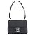 Borsa a spalla Vala Salvatore Ferragamo in pelle verniciata nera argento Auth bs31352 - vista 13