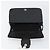 Borsa a spalla Vala Salvatore Ferragamo in pelle verniciata nera argento Auth bs31352 - vista 17