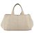 PRADA Canapa GM Borsa a mano in tela beige oro Auth 151619 D'oro - vista 13