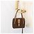 Céline Bolsa de mão em lona Macadam Medallion CELINE em couro PVC marrom dourado Auth 154716 - vista 22