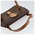 Céline Bolsa de mão em lona Macadam Medallion CELINE em couro PVC marrom dourado Auth 154716 - vista 6