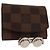 LOUIS VUITTON Set di Bracciali Damier Ebene Argento LV Auth BA8383V
