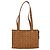 Borsa Tote Vicetos Logogram MCM in pelle PVC marrone e oro Auth BA8430 D'oro - vista 13