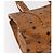 Borsa Tote Vicetos Logogram MCM in pelle PVC marrone e oro Auth BA8430 D'oro - vista 14