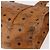 Borsa Tote Vicetos Logogram MCM in pelle PVC marrone e oro Auth BA8430 D'oro - vista 15