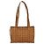 Borsa Tote Vicetos Logogram MCM in pelle PVC marrone e oro Auth BA8430 D'oro - vista 2