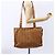 Borsa Tote Vicetos Logogram MCM in pelle PVC marrone e oro Auth BA8430 D'oro - vista 22