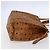 Borsa Tote Vicetos Logogram MCM in pelle PVC marrone e oro Auth BA8430 D'oro - vista 4
