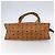 Borsa Tote Vicetos Logogram MCM in pelle PVC marrone e oro Auth BA8430 D'oro - vista 5