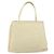 Borsa Tote PRADA in nylon avorio argento Auth ar13818 Crudo - vista 2