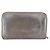 CHANEL Langer Geldbeutel Leder Silber CC Auth 153323 - Ansicht 2