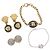 Collana VERSACE metallo 4 pezzi Oro Argento Auth bs30846 D'oro