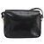 Bolso de Hombro CÉLINE Carroza de Cuero Negro y Dorado Auth ka264 - vista 2