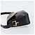 Bolso de Hombro CÉLINE Carroza de Cuero Negro y Dorado Auth ka264 - vista 4