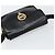 Bolso de Hombro CÉLINE Carroza de Cuero Negro y Dorado Auth ka264 - vista 6