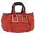 Chloé Borsa a mano in pelle Chloe Etel 2 in 1 Rossa Oro Auth BA8651 Rosso D'oro