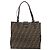 FENDI Zucca Canvas Mamma Baguette Tote Bag Braun Schwarz Auth 157686 - Ansicht 2