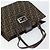 FENDI Zucca Canvas Mamma Baguette Tote Bag Braun Schwarz Auth 157686 - Ansicht 6