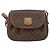 Céline Borsa a Spalla in Tela Macadam CELINE in Pelle PVC Marrone Oro Auth 157688 D'oro - vista 13
