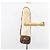 Céline Borsa a Spalla in Tela Macadam CELINE in Pelle PVC Marrone Oro Auth 157688 D'oro - vista 24
