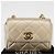 CHANEL Mini Matelassé 13 Schultertasche mit Kette aus Leder Gold CC Auth 156634SAM Golden - Ansicht 12