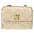 CHANEL Mini Matelassé 13 Schultertasche mit Kette aus Leder Gold CC Auth 156634SAM Golden - Ansicht 13