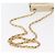 CHANEL Mini Matelassé 13 Schultertasche mit Kette aus Leder Gold CC Auth 156634SAM Golden - Ansicht 8