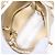 CHANEL Mini Matelassé 13 Schultertasche mit Kette aus Leder Gold CC Auth 156634SAM Golden - Ansicht 9