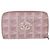CHANEL Nuova Linea da Viaggio Portafoglio Lungo con Zip Nylon Rosa Argento CC Auth bs31593 - vista 2