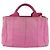 PRADA Canapa PM Borsa a Mano in Tela 2way Rosa Oro Auth ti3547 D'oro - vista 13