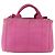PRADA Canapa PM Borsa a Mano in Tela 2way Rosa Oro Auth ti3547 D'oro - vista 2