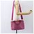 PRADA Canapa PM Borsa a Mano in Tela 2way Rosa Oro Auth ti3547 D'oro - vista 24