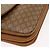 Céline Borsa a Spalla in Tela Macadam CELINE PVC Marrone Oro Auth 156251 D'oro - vista 14