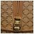 Céline Borsa a Spalla in Tela Macadam CELINE PVC Marrone Oro Auth 156251 D'oro - vista 18
