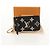 LOUIS VUITTON Pochette Cles Monogram Empreinte Porta Moedas M80885 LV Auth 154178M Preto - vista 12
