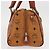 Borsa MCM Logogram Vicetos in pelle PVC marrone oro Auth BA8427 D'oro - vista 4