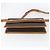 Céline Borsa a Spalla in Tela Macadam CELINE in Pelle PVC Marrone Oro Auth BA8389 D'oro - vista 5
