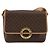 Céline Borsa a spalla circolare in tela Macadam CELINE in pelle PVC marrone oro Auth 153317 D'oro - vista 13