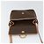 Céline Borsa a spalla circolare in tela Macadam CELINE in pelle PVC marrone oro Auth 153317 D'oro - vista 19