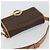 Céline Borsa a spalla circolare in tela Macadam CELINE in pelle PVC marrone oro Auth 153317 D'oro - vista 6