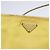 PRADA Accessory Pouch Nylon Yellow Gold Auth 152259 Golden - view 19