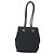 Céline Borsa a Spalla CELINE Nylon Nero Oro Auth 152231 D'oro - vista 3