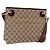 Borsa a Spalla GG Canvas Gucci Beige Oro 120841 Auth 153898 D'oro