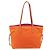 PRADA Tote Bag aus Nylon in Orange Silber authentisch 154158 - Ansicht 3
