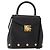 Borsa a mano Salvatore Ferragamo in pelle 2 in 1 nera e oro Auth 152685 Nero D'oro