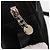 Borsa a Spalla Vala in Pelle Scamosciata Nera e Oro Salvatore Ferragamo Auth gh1251 Nero D'oro - vista 14