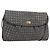 BALLY Bolsa de Ombro de Couro Cinza Dourado Auth BA8439 Marrom