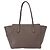 Borsa Tote Swing in pelle grigia e oro GUCCI 354408 Auth 148695 Marrone D'oro - vista 2